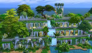 Mod The Sims Hanging Gardens Of Babylon Ver Ii No Cc Gardens Of Babylon Hanging Garden Babylon