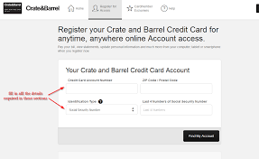 The crate and barrel credit card is issued by synchrony bank and has a high purchase and cash advance apr, with no option for balance transfers. Crate And Barrel Credit Card Online Login Cc Bank