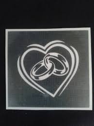 Wedding Ring Stencils For Etching On Glass Marriage Present Glass Etching Patterns Glass Etching Stencils Glass Engraving