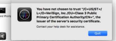 Error You Have Not Chosen To Trust When Launching Applications Using Citrix Receiver Through Netscaler Gateway