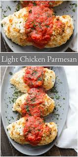 Light Chicken Parmesan Recipe Chicken Parmesan Recipes Recipes Chicken Dinner Recipes