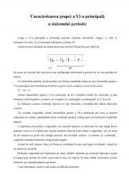 Caracterizarea grupa mijlocie domenii de dezvoltare. Referat Caracterizarea Grupei A Vi A Principala A Sistemului Periodic Chimie Anorganica 308542