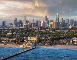 Fantastic View Of Melbourne From South Melbourne Beach Victoria Lensaloft Photography Melbourne Skyline Australia Vacation Places In Melbourne