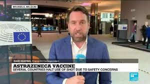 Administering the astrazeneca vaccine at the military hospital in milan in march. Denmark Norway Iceland Italy Halt Use Of Astrazeneca Vaccine Due To Safety Concerns France 24