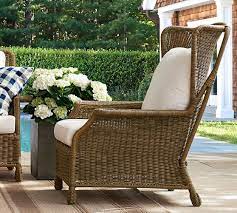 The latest tweets from pottery barn (@potterybarn). Saybrook Indoor Outdoor All Weather Wicker Wingback Lounge Chair Pottery Barn