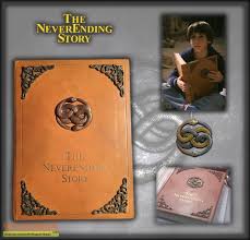 It lets kids know that the story isn't just somehow happening, that storytelling is a neverending act of the imagination. The Neverending Story The Neverending Story Book Original Movie Prop