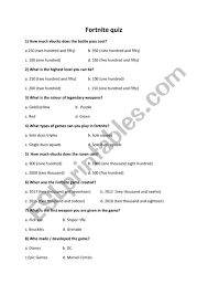 Of her questions on the left with an answer from the box on the right Riddle Quiz Fortnite
