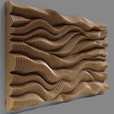 Parametric Wall 06 3d Model Wood Wall Design Wall Design Wooden Wall Art