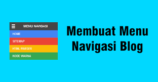 Hasil gambar untuk gambar menu navigasi di blog