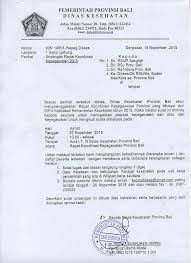 Mulai dari undangan resmi, rapat, pernikahan, yasinan, ulang tahun contoh surat undangan. Undangan Rapat Koordinasi Kepegawaian 2015 Kepegawaian Dinas Kesehatan Provinsi Bali