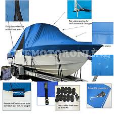 The microorganisms start in the foam and feed on the plasticizers in the vinyl. Wellcraft 290 Coastal Cuddy Cabin T Top Hard Top Fishing Boat Cover Blue Ebay