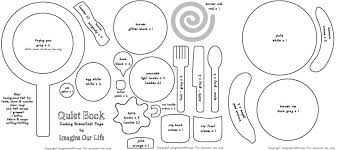 Let S Cook Breakfast Quiet Book Page Quiet Book Quiet Book Patterns Felt Quiet Books