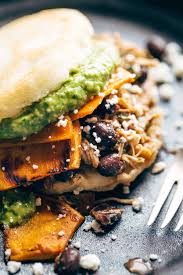 Arepas With Carnitas And Sweet Potato Pinch Of Yum Recipe Arepas Recipe Arepas Recipes