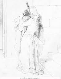 Il Bacio Di Hayez Disegnidacolorare Disegni Da Colorare Astratti Disegni Disegni Da Colorare