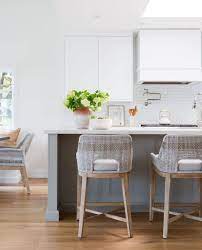 I have silestone blanco orion quartz countertops, with a small white subway tile and warm grey grout. Essentials For Living On Instagram When You Re Lucky Enough To Have The Loom Arm Chair And The Ta Counter Stools Modern Home Interior Design Kitchen Interior