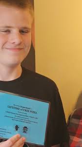 School assignment earns Gobles middle schooler lifetime supply of pizza