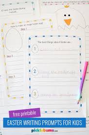 Let your kids write about easter symbols, their favorite easter candy, how to color eggs, create an easter acrostic poem and much more! Free Printable Easter Writing Prompts For Kids Picklebums
