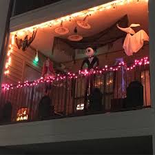 My Decor From An Angle Halloween Halloweenpatiodecorations Nightmarebeforechristmas Halloween Patio Halloween Decorations Apartment Halloween Patio Decor