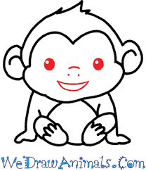 How to draw a baby monkey cute and easy. How To Draw A Cute Monkey
