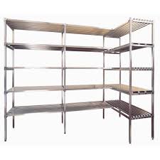 Adatti ad arredamenti professionali di una molteplicità di attività commerciali, tra cui magazzini, dispense, celle frigo, supermercati e hotel. Scaffale Acciaio Inox Per Cucine Mense Ristoranti Panetterie Cm 160x60x180h Castellani Shop