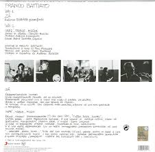 Ti proteggerò dalle paure delle ipocondrie dai turbamenti che da oggi incontrerai per la t. Battiato Franco Franco Battiato Lp