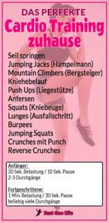 Mit unserem workout kommst du bei regelmäßiger ausführung in weniger als 30 minuten in topform! 10 Ubungen Fur Das Perfekte Cardio Training Zuhause