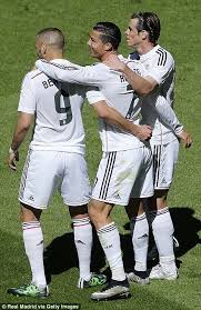 Real Madrid 9 1 Granada Ronaldo Nets Five Eight Minute Hat Trick Ronaldo Real Madrid Real Madrid Football Real Madrid