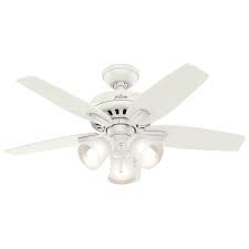 This product is a 42 white modern retractable ceiling fan light with led 3 colors change and remote control. Hunter Newsome Fresh White 42 In Led Indoor Ceiling Fan With Light Kit 5 Blade Lowes Com Ceiling Fan With Light Fan Light White Ceiling Fan