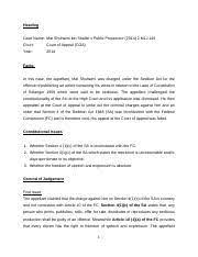 The latest tweets from shuhaimi shafiei (@shuhaimishafiei). Mat Shuhaimi Bin Shafiei V Public Prosec Pdf Heading Case Name Mat Shuhaimi Bin Shafiei V Public Prosecutor 2014 2 Mlj 145 Court Court Of Appeal Coa Course Hero