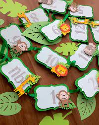 Zoo Party 12 Months Banner 12 Months Milestone Banner Safari Birthday 12 Months Banner Jungle Theme 12 Month Banner 1st Birthday One Party Safari Birthday Jungle Theme Birthday Party Jungle Theme Birthday