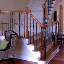 Make sure the steps are flat. Stair Parts Unfinished Red Oak Right Hand Volute With Up Easing Hand Rail Fitting For 6510 Rail 7535r 000 Si00l The Home Depot