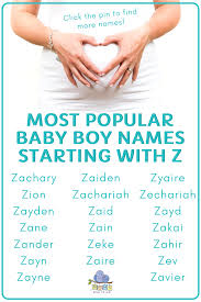 Baby Boy Names That Start With Z Baby Boy Names Vintage Boy Names Boy Names