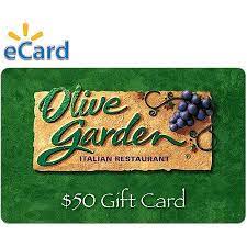 Olive Garden 50 Gift Card Email Delivery Walmart Com Restaurant Gift Cards Gift Card Olive Garden Gift Card