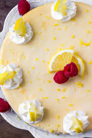 How to make lemon raspberry cheesecake with lemon shortbread crust. Lemon Cheesecake With Raspberry Sauce Lil Luna