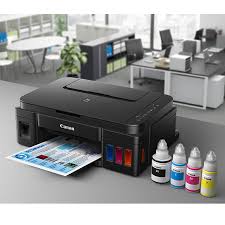 The test print page appears. Canon Pixma G3200 Refillable Ink Tank Printer