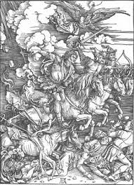 Die in einer phalanx dahinjagenden reiter fegen alles sich ihnen entgegenstellende hinweg. Apokalyptische Reiter Anthrowiki