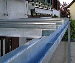 Tragende Wasserrinne Von Glasdach Fur Gartensitzplatz Pergola Bauernhaus Haus
