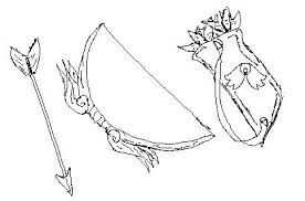 Bow And Arrow Sketch Bows Cupids Arrow Bow Arrows