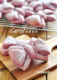 紫薯蝴蝶結麵包 bread bun cooking and baking baking