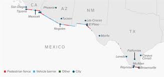 This map was created by a user. Us Mexico Border Map Shows How Hard It Would Be To Build A Border Wall