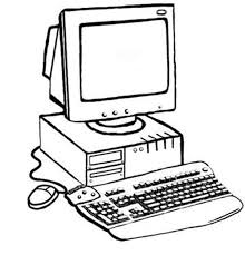 The coloring page is printable and can be used in the classroom or at home. Awesome Computer Coloring Page Coloring Sun