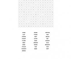 Past Participle Wordsearch