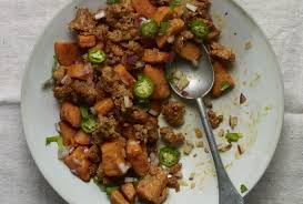 Warm Sweet Potato Salad With Chorizo Recipe Salad With Sweet Potato Patis Mexican Table Chorizo