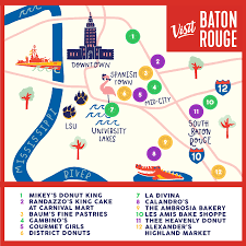 You can customize the map before you print! Best King Cakes In Baton Rouge Baton Rouge Bakeries