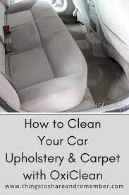 Cleaning The Car Upholstery Is Easy With Oxiclean Versatile Stain Remover