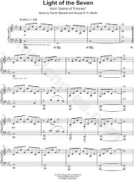 Light Of The Seven From Game Of Thrones Sheet Music In C Minor Download Print Sheet Music Piano Score Piano Sheet Music Free