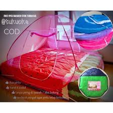 Cara pemasangan dan lipat sangat mudah dan cepat. Full Warna Kelambu Tenda Lipat Rangka Baja 180x200 200x200 Super Jumbo Kelambu Keluarga Murah Shopee Indonesia