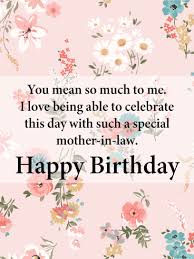 Sweet Birthday Card For Mother In Law You Mean So Much Happy Birthday Card For Mother In Law Birthday Greeting Cards By Davia Birthday Wishes For Mother Birthday Cards For Mother Wishes For Mother