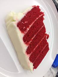This icing does best if cake is kept in the fridge. Five Layer Red Velvet Cake Velvet Cake Recipes Red Velvet Cake Dessert Cake Recipes