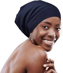 FocusCare Satin Lined Sleepcap Curly Girl Headwear Gifts for Frizzy Hair,  blue : Amazon.de: Fashion